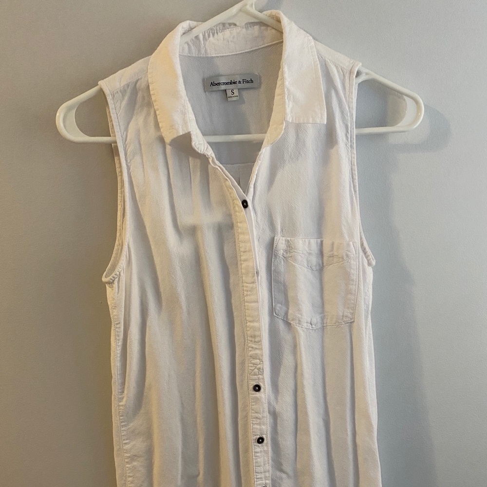 White collared mini dress